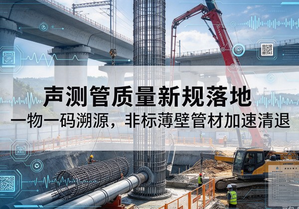 五寨声测管质量新规落地，一物一码溯源，非标薄壁管材加速清退